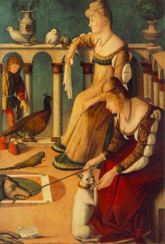 CARPACCIO, Vittore Two Venetian Ladies  dfg